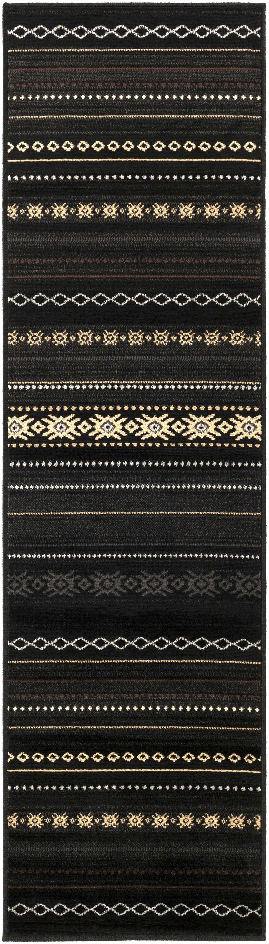 Fogertown Black Western Rug