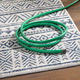 Novato Navy All Over Pattern Performance Rug