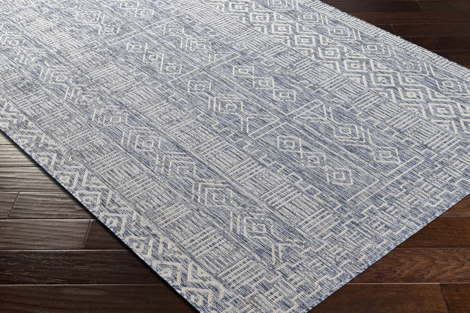 Epson Blue Indoor & Outdoor Rug - Clearance