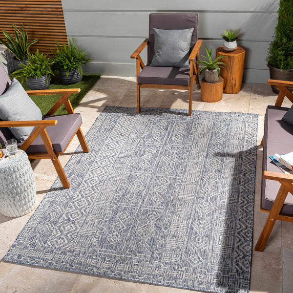 Epson Blue Indoor & Outdoor Rug - Clearance