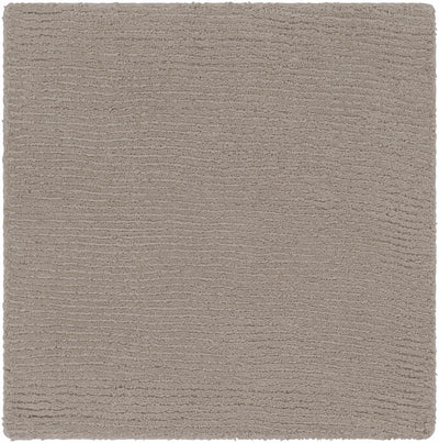 Brockton Solid Wool Gray Area Rug