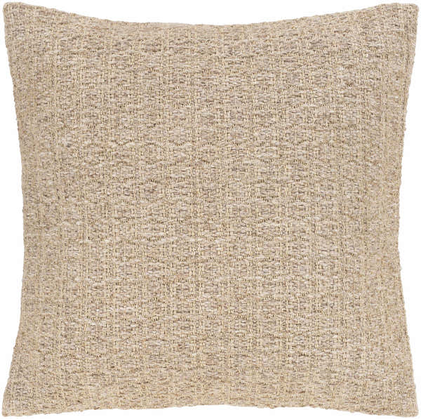 Freeman Tan Square Throw Pillow