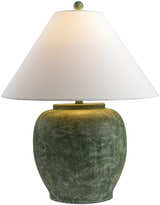 Yoyia Green Solid Linen Table Lamp