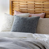 Frye Charcoal Square Throw Pillow - Clearance