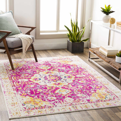 Millbank Pink Medallion Rug - Clearance