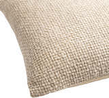 Funa Beige Square Throw Pillow