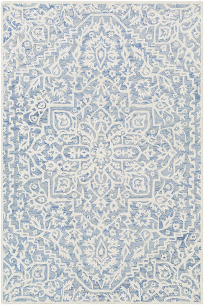 Gagebrook Blue Wool Area Rug