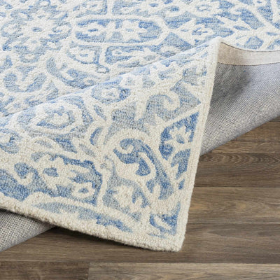 Gagebrook Blue Wool Area Rug