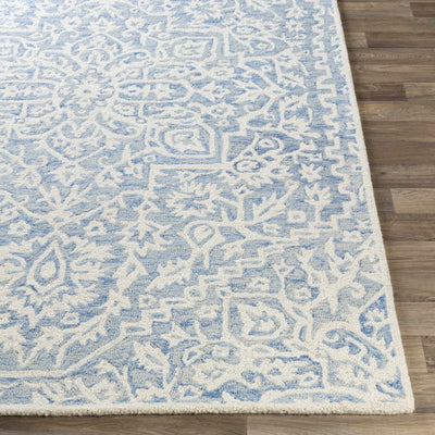 Gagebrook Blue Wool Area Rug