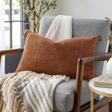 Gamewell Brown Square Throw Pillow - Clearance