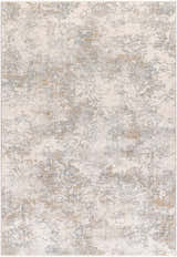 Close-up of Ganit Thick Luxe Boutique Rug with beige, gray, and brown abstract pattern. Design-Rectangle-575