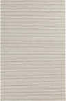 Close-up of the Garrattsville Area Carpet. Cream and light brown stripes create a neutral, textured design. Hand-woven wool rug. Design-Rectangle-58