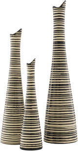 Gorubathan Black Outdoor Vase - Clearance