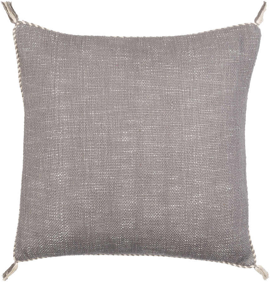 Gebze Gray Square Throw Pillow - Clearance