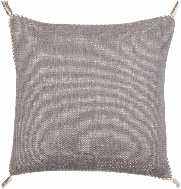 Gebze Gray Square Throw Pillow - Clearance