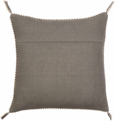 Gebze Gray Square Throw Pillow - Clearance