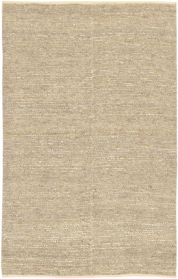 Close-up of the Glover Bleached Braided Jute Carpet. Natural jute texture in bleached ivory and beige tones. Hand woven rug. Design-Rectangle-58
