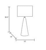 Glamsbjerg Light Wood Table Lamp - Clearance