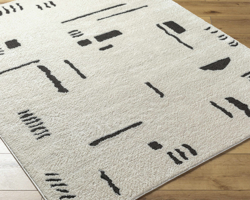 Winda Black & White Area Rug