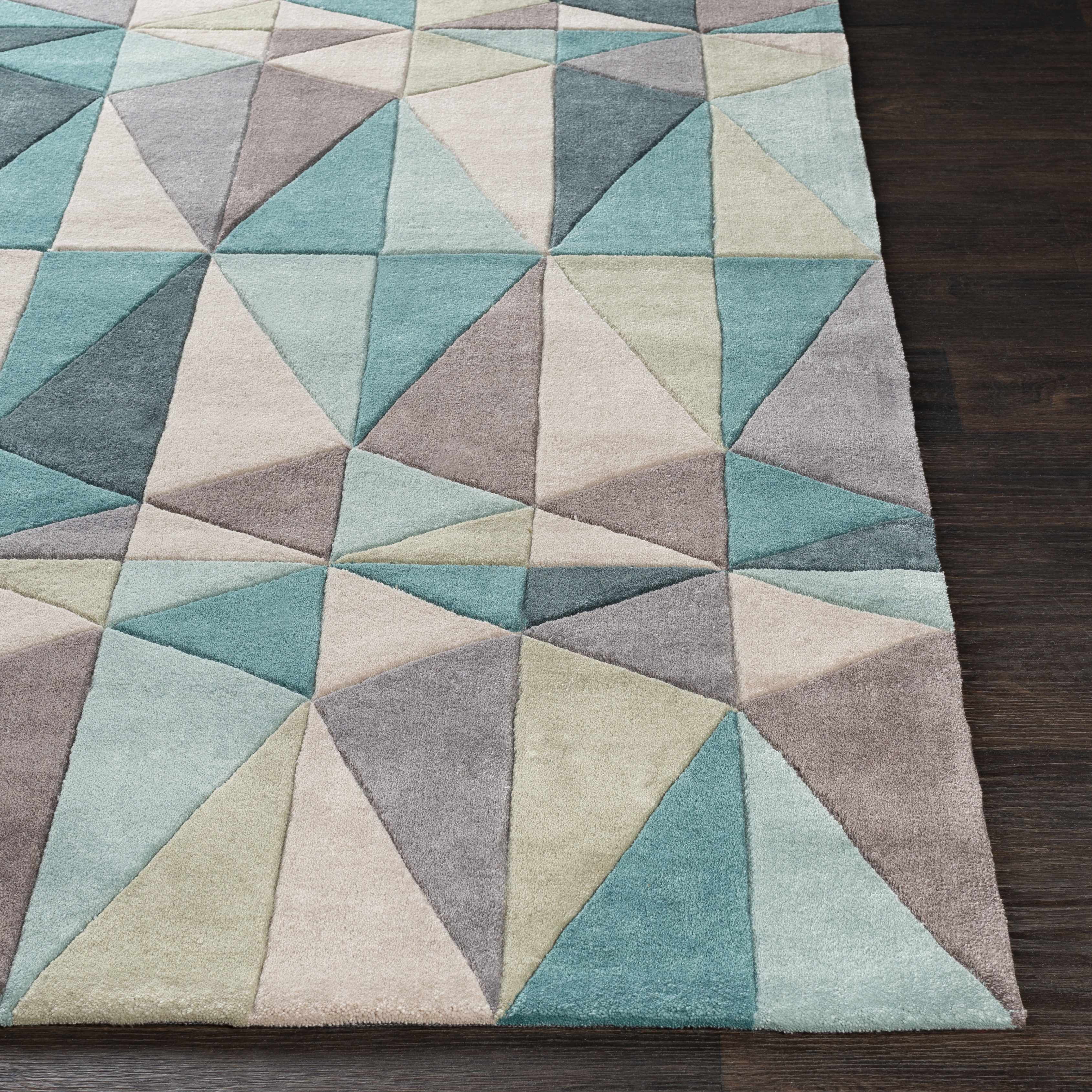Straight-on shot of Gifford Area Rug - Clearance, providing a full look at the design. Contemporary Area Rug Backing Canvas 
