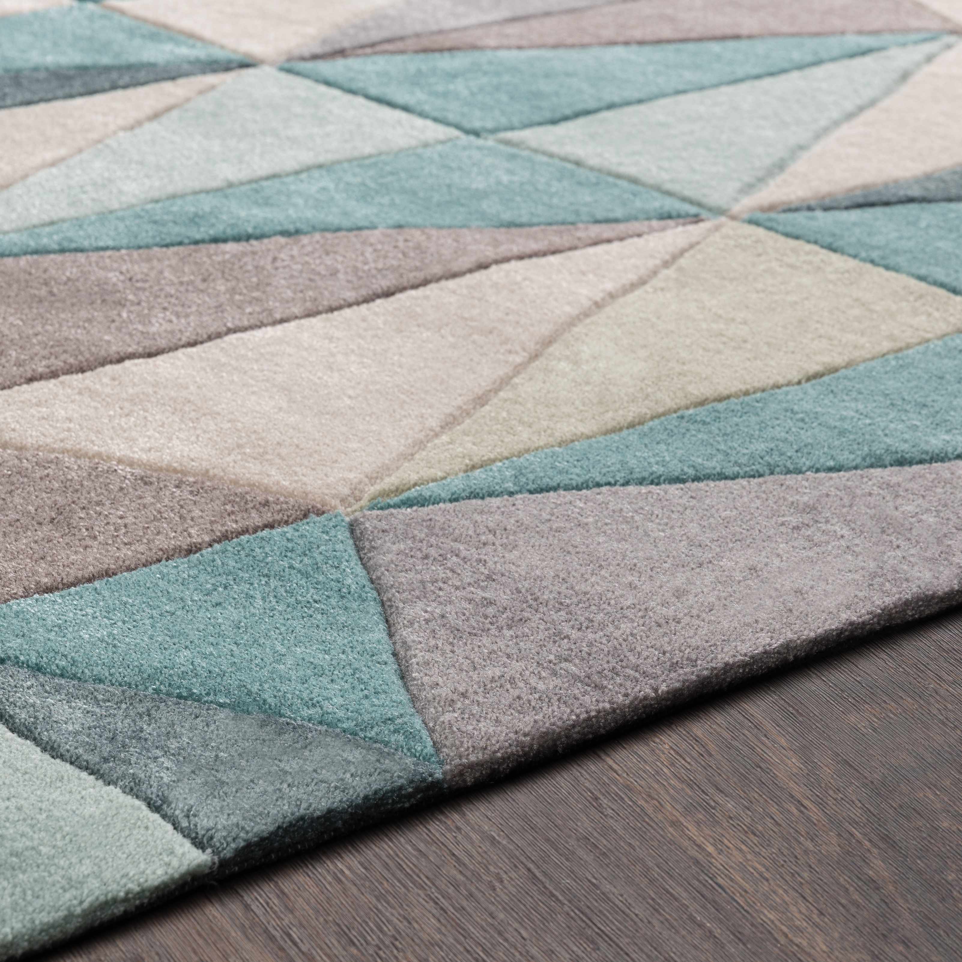 Close-up of the texture on Gifford Area Rug - Clearance, showing fabric weave and feel. Contemporary Area Rug Backing Canvas 