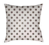 Gimampang Gray Polka Dots Outdoor Throw Pillow