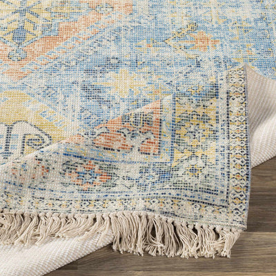 Foraker Aqua/Mustard/Orange Cotton Rug - Clearance