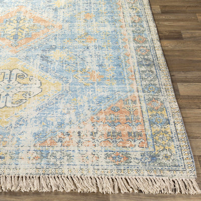 Foraker Aqua/Mustard/Orange Cotton Rug - Clearance