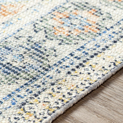 Foraker Aqua/Mustard/Orange Cotton Rug - Clearance