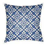 Giyani Blue Geometric Accent Outdoor Pillow