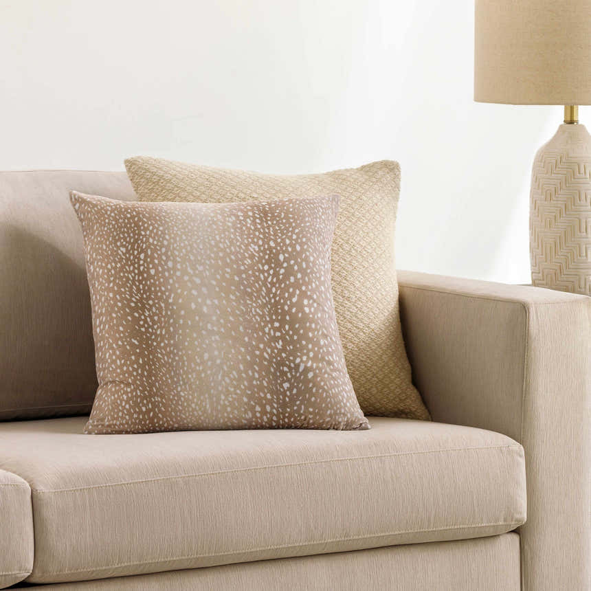 Glasnevin Cream Spotted Throw Pillow - Clearance