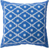 Glenmuir Blue Geometric Pattern Accent Outdoor Pillow