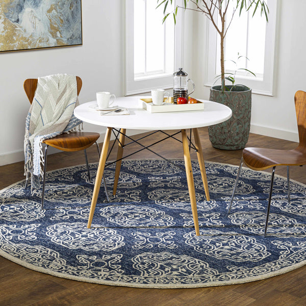 Glenoma Blue Regency Wool Rug