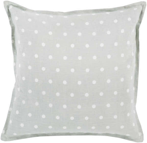 Glendenning Gray Polka Dot Pillow - Clearance