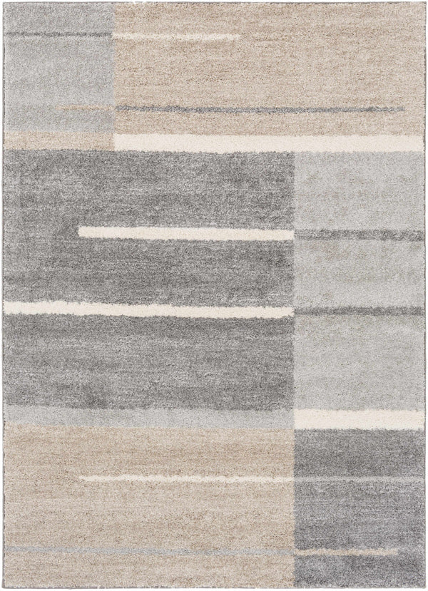 Glouster Taupe&Gray Lined Area Rug