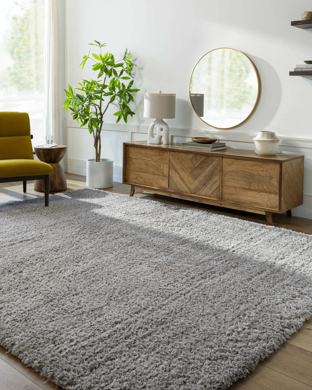 Siari Solid Medium Gray Shag Rug – Boutique Rugs