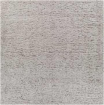 Close-up of the Siari Solid Medium Gray Shag Rug, showing its plush texture and consistent gray color. Design-Square-710