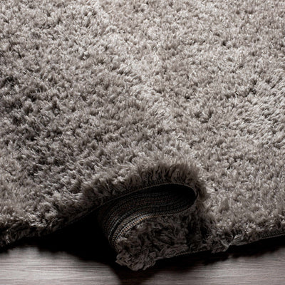 Siari Solid Medium Gray Shag Rug