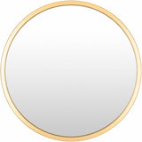 Guindarohan Gold Frame Round Mirror