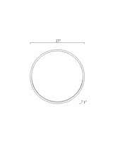 Guindarohan Gold Frame Round Mirror