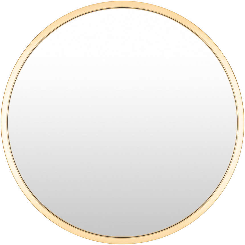 Guindarohan Gold Frame Round Mirror