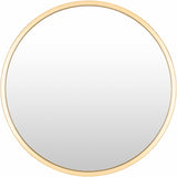 Guindarohan Gold Frame Round Mirror
