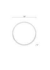 Guindarohan Gold Frame Round Mirror