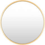 Guindarohan Gold Frame Round Mirror