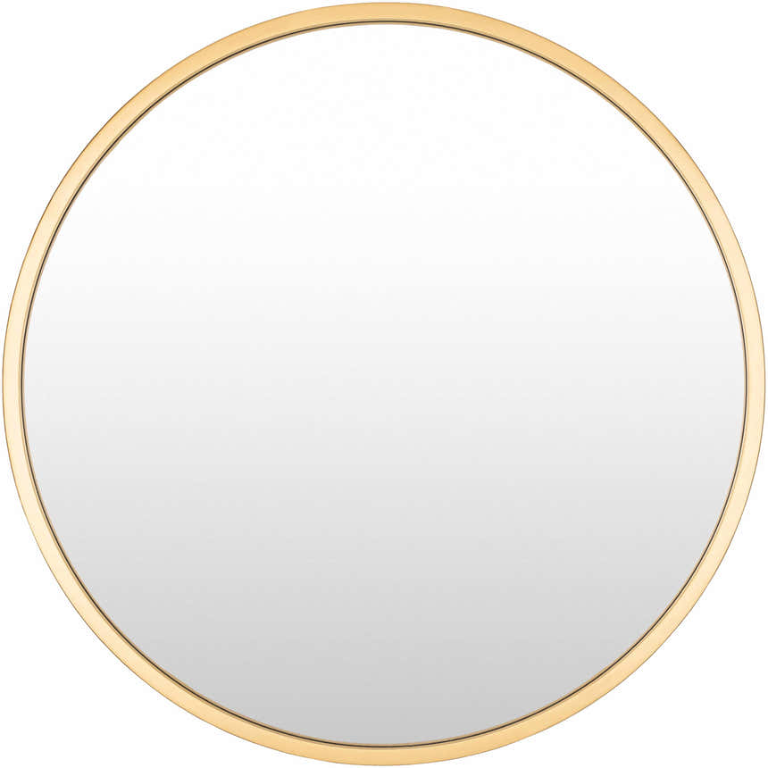Guindarohan Gold Frame Round Mirror