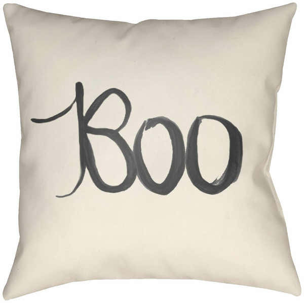 Guinoaliuan Boo Script Accent Outdoor Pillow