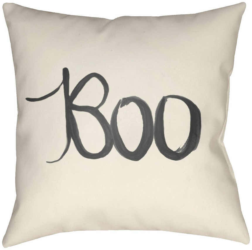 Guinoaliuan Boo Script Accent Outdoor Pillow