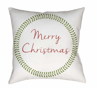 Gunness Merry Christmas Wreath Throw Pillow