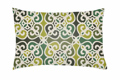 Gocoton Green Geometric Throw Pillow