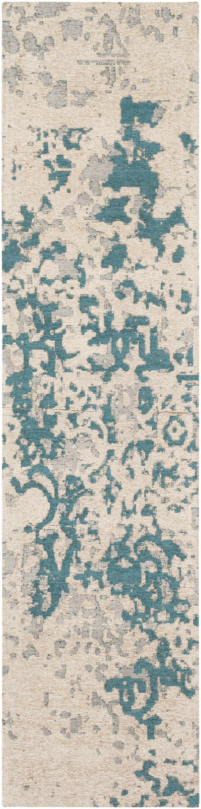 Sweeny Beige/Blue Abstract Area Rug - Clearance